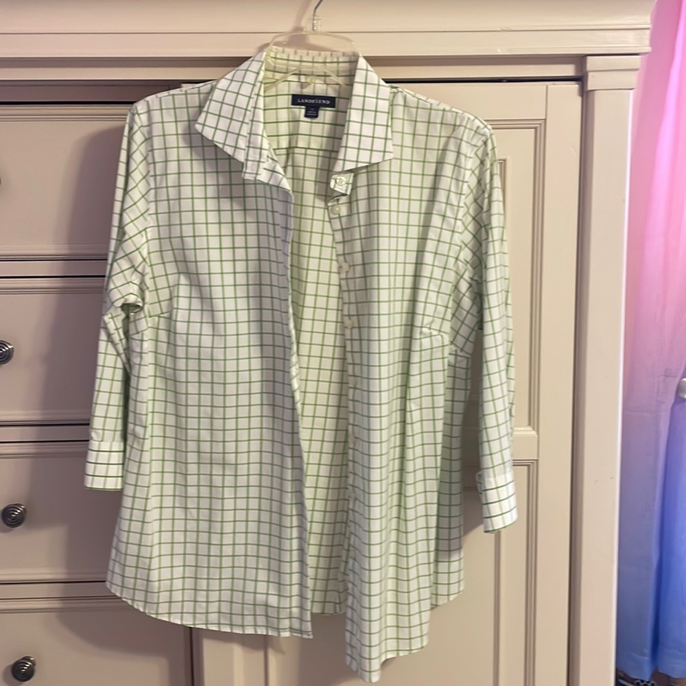 Lands’ End: Women’s 3/4 Sleeve Blouse Size 12